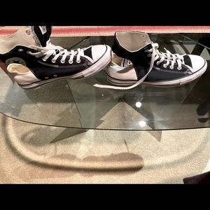Unisex Converse All Star Black & Whites, cut out backs,  never worn.